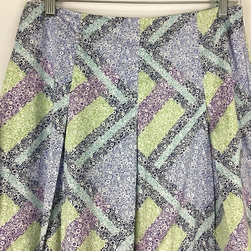 Talbots Floral Pleated Skirt Size 6